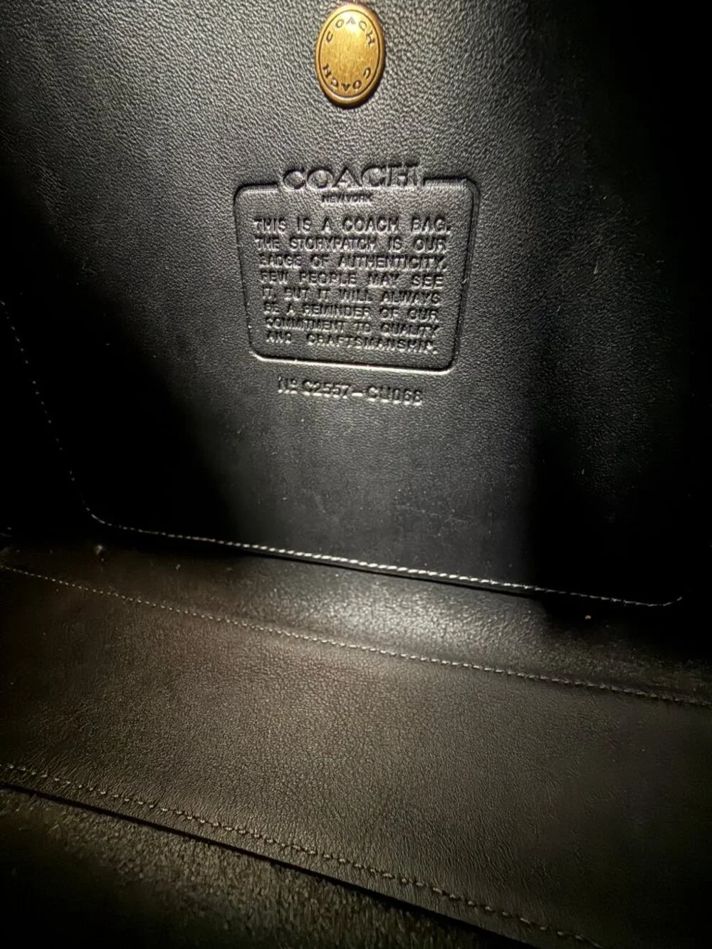 Coach Black Leather Shoulder Bag